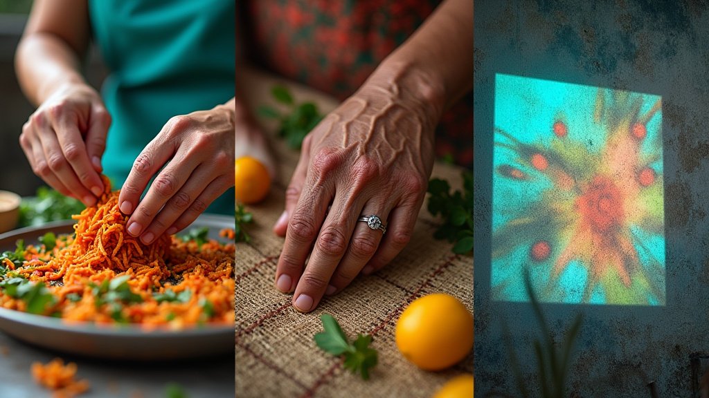 Vibrant Caribbean market scene symbolizing cultural life and artistic expression in the Dutch Caribbean.