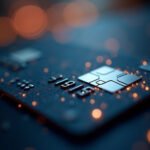 Cinematic wide-angle shot of a futuristic Latin American cityscape with digital payment interfaces, representing the advancement of agentic payments.